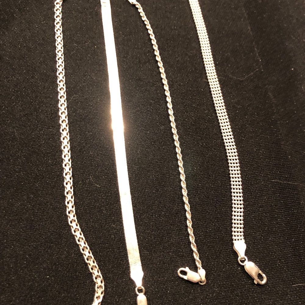 Sterling silver bracelets 4 each
